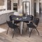 Regency Kahlo Round Table & Chair Sets, 48 W, 48 L, 29 H, Wood, Metal, Plastic Top, Grey TPL48RNDGYCM47BK - alternate 5